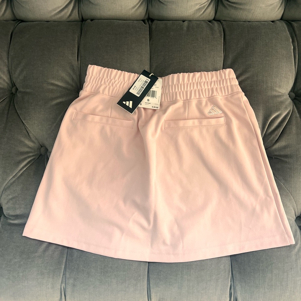 Adidas Women's Pink Go-To Golf Skort - Picture 4 of 7
